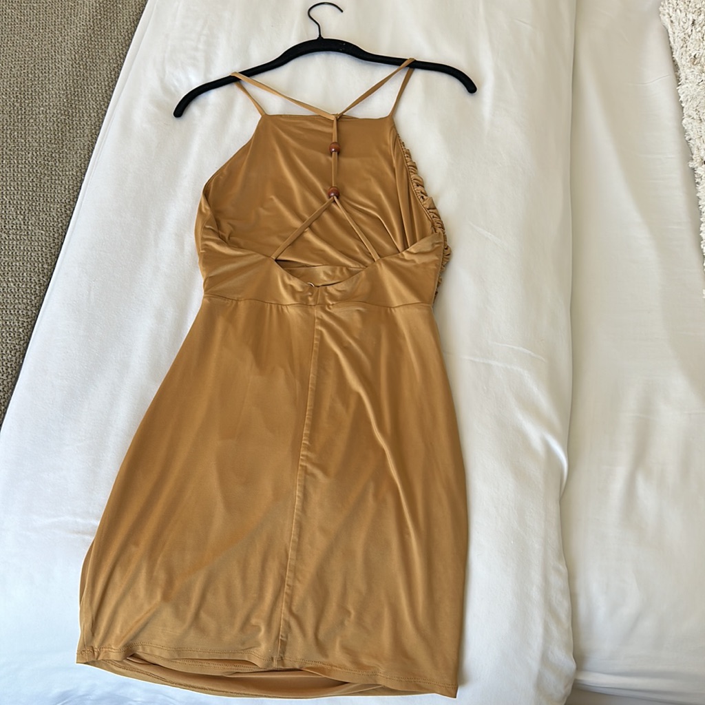 Lovers  Friends Mustard Mini Dress Size M Brand New